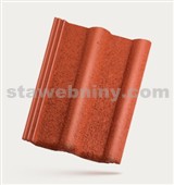BRAMAC MONTERO - betonová taška základní 1/1 - rubínově červená